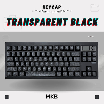Carbon Fibre PBT / PC Shine Through Keycap Set