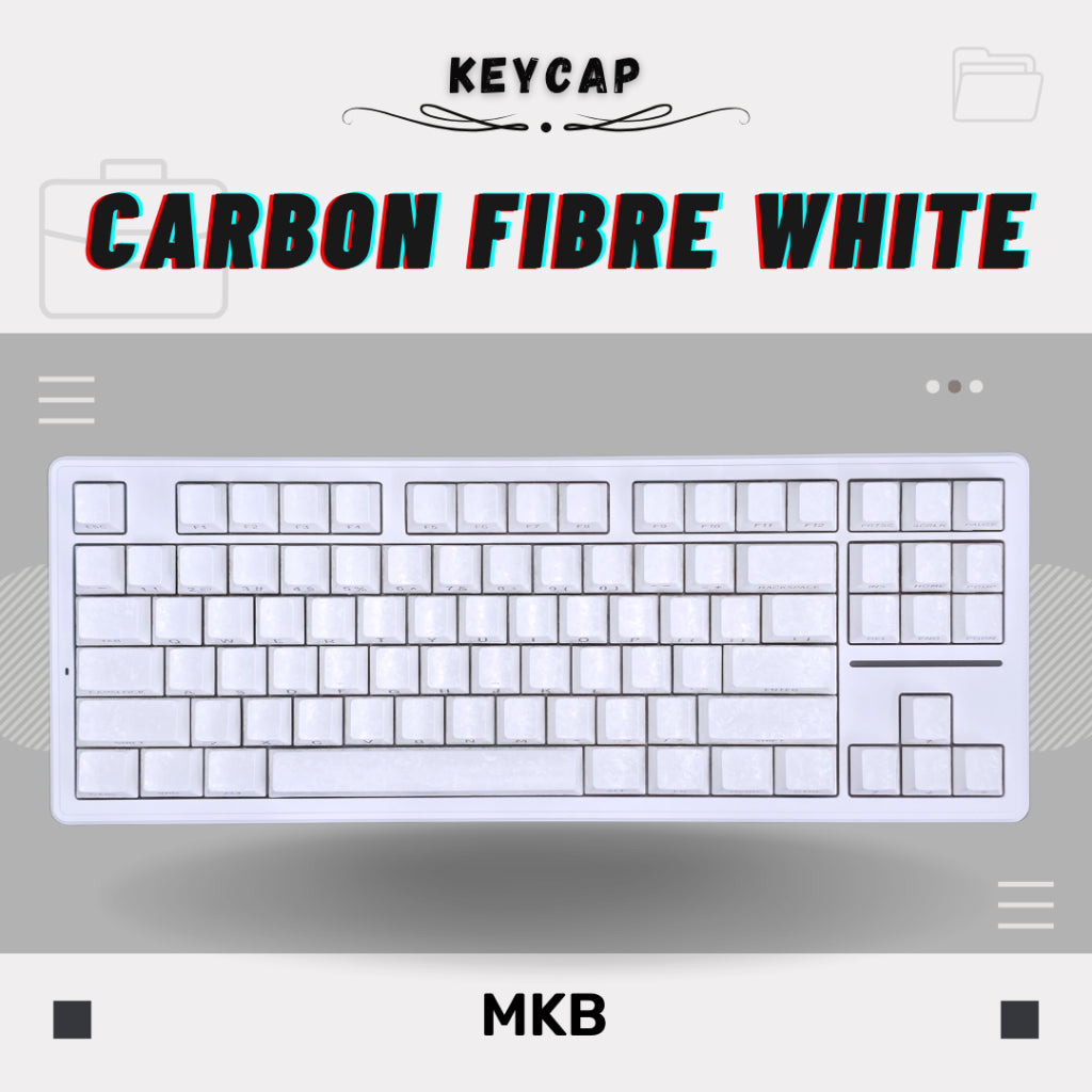 Carbon Fibre PBT / PC Shine Through Keycap Set