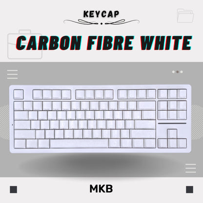 Carbon Fibre PBT / PC Shine Through Keycap Set
