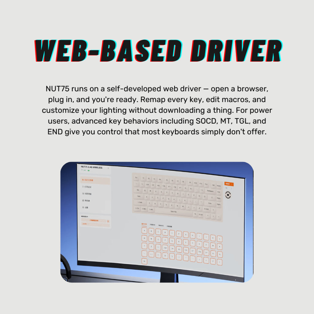 Weikav Nut75 Keyboard Barebone Kit