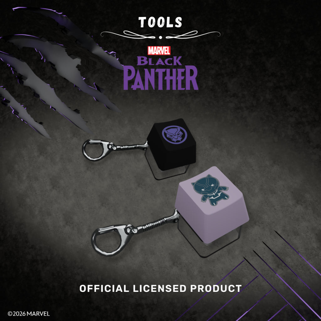 MKB Marvel Black Panther Mechanical Switch Keychain