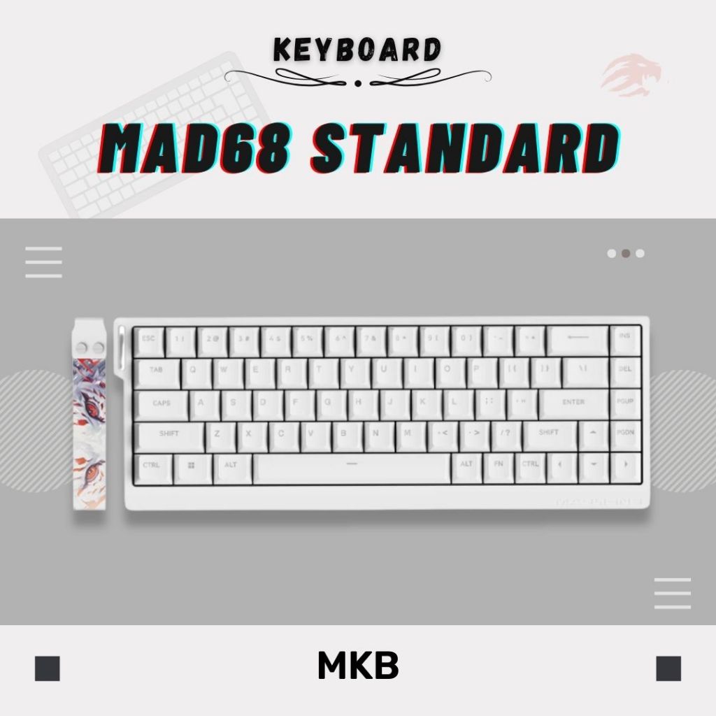 Madlions MAD60/MAD68 HE 8000Hz Polling Rate Adjustable Actuation Rapid Trigger Hall Effect Magnetic Full Build Keyboard