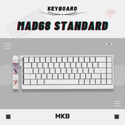 Madlions MAD60/MAD68 HE 8000Hz Polling Rate Adjustable Actuation Rapid Trigger Hall Effect Magnetic Full Build Keyboard