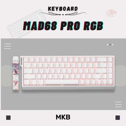 Madlions MAD60/MAD68 HE 8000Hz Polling Rate Adjustable Actuation Rapid Trigger Hall Effect Magnetic Full Build Keyboard