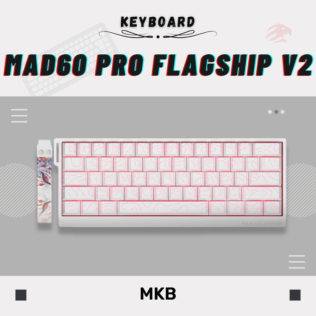 Madlions MAD60/MAD68 HE 8000Hz Polling Rate Adjustable Actuation Rapid Trigger Hall Effect Magnetic Full Build Keyboard