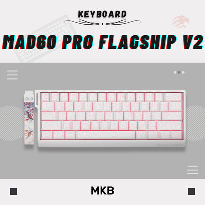 Madlions MAD60/MAD68 HE 8000Hz Polling Rate Adjustable Actuation Rapid Trigger Hall Effect Magnetic Full Build Keyboard