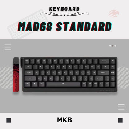 Madlions MAD60/MAD68 HE 8000Hz Polling Rate Adjustable Actuation Rapid Trigger Hall Effect Magnetic Full Build Keyboard
