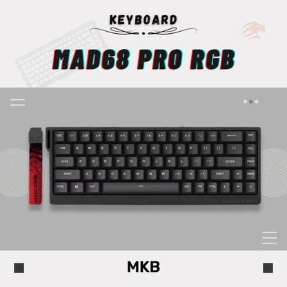 Madlions MAD60/MAD68 HE 8000Hz Polling Rate Adjustable Actuation Rapid Trigger Hall Effect Magnetic Full Build Keyboard