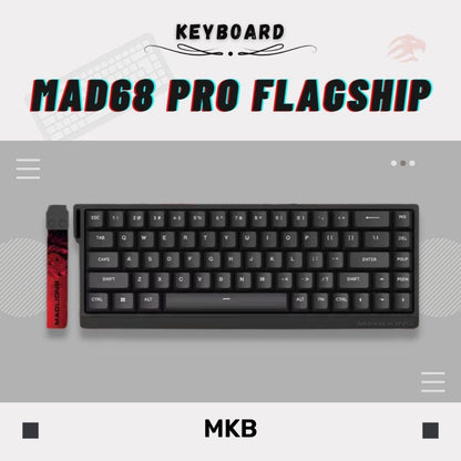 Madlions MAD60/MAD68 HE 8000Hz Polling Rate Adjustable Actuation Rapid Trigger Hall Effect Magnetic Full Build Keyboard
