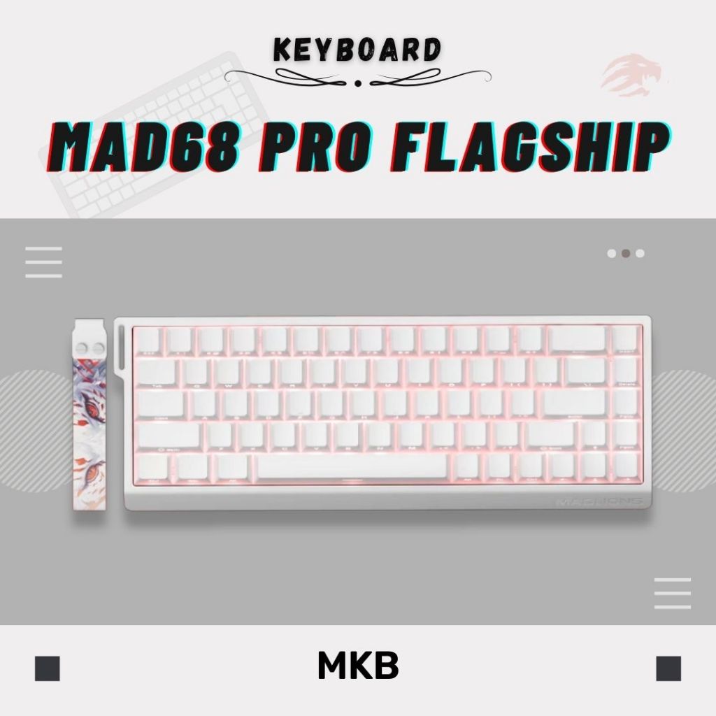 Madlions MAD60/MAD68 HE 8000Hz Polling Rate Adjustable Actuation Rapid Trigger Hall Effect Magnetic Full Build Keyboard