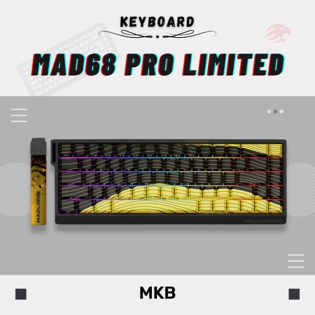 Madlions MAD60/MAD68 HE 8000Hz Polling Rate Adjustable Actuation Rapid Trigger Hall Effect Magnetic Full Build Keyboard