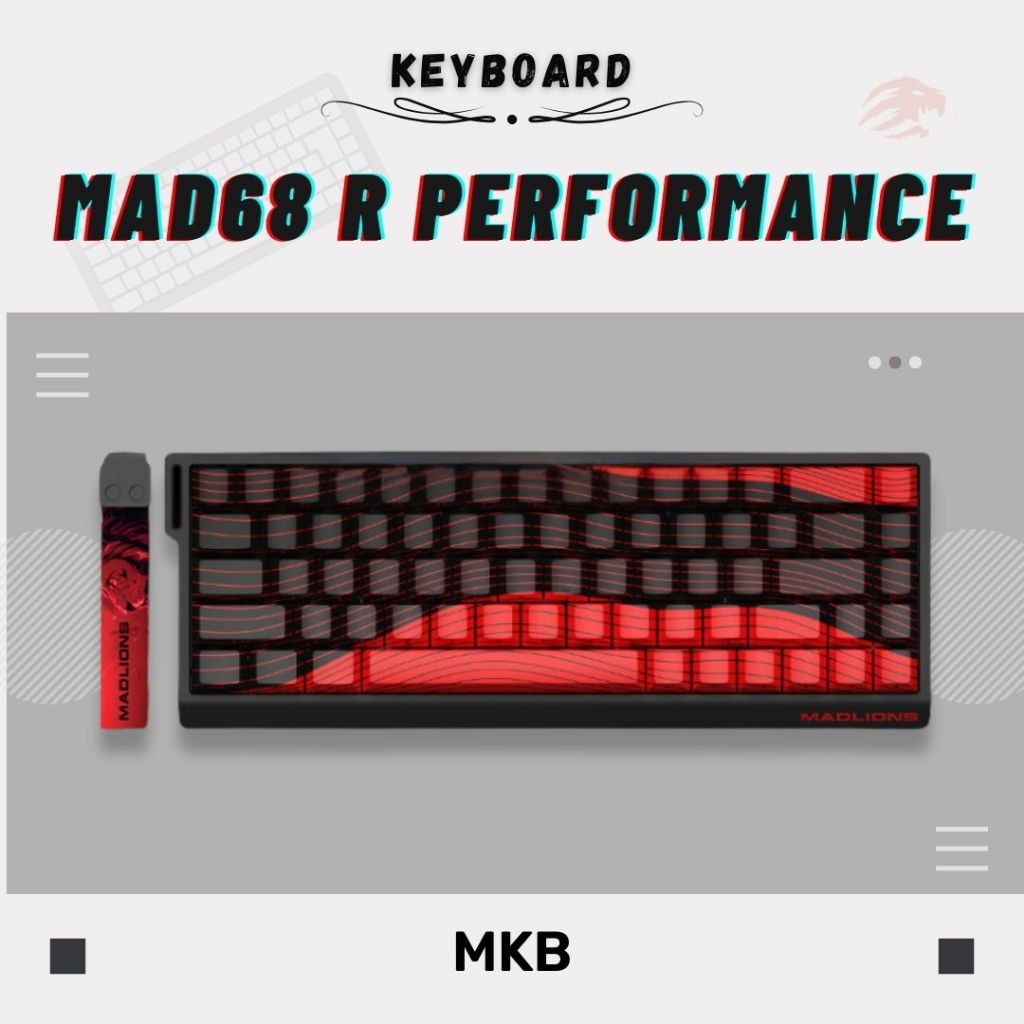 Madlions MAD60/MAD68 HE 8000Hz Polling Rate Adjustable Actuation Rapid Trigger Hall Effect Magnetic Full Build Keyboard