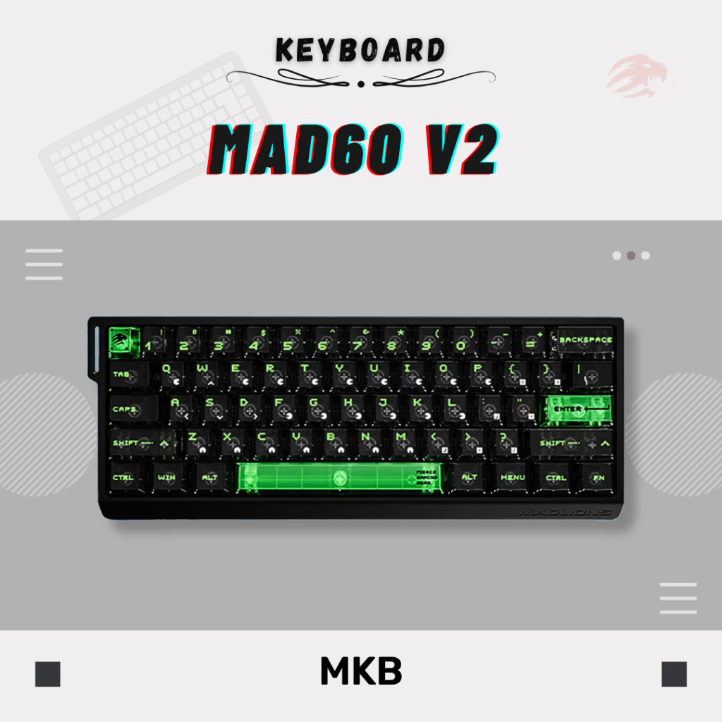 Madlions MAD60/MAD68 HE 8000Hz Polling Rate Adjustable Actuation Rapid Trigger Hall Effect Magnetic Full Build Keyboard