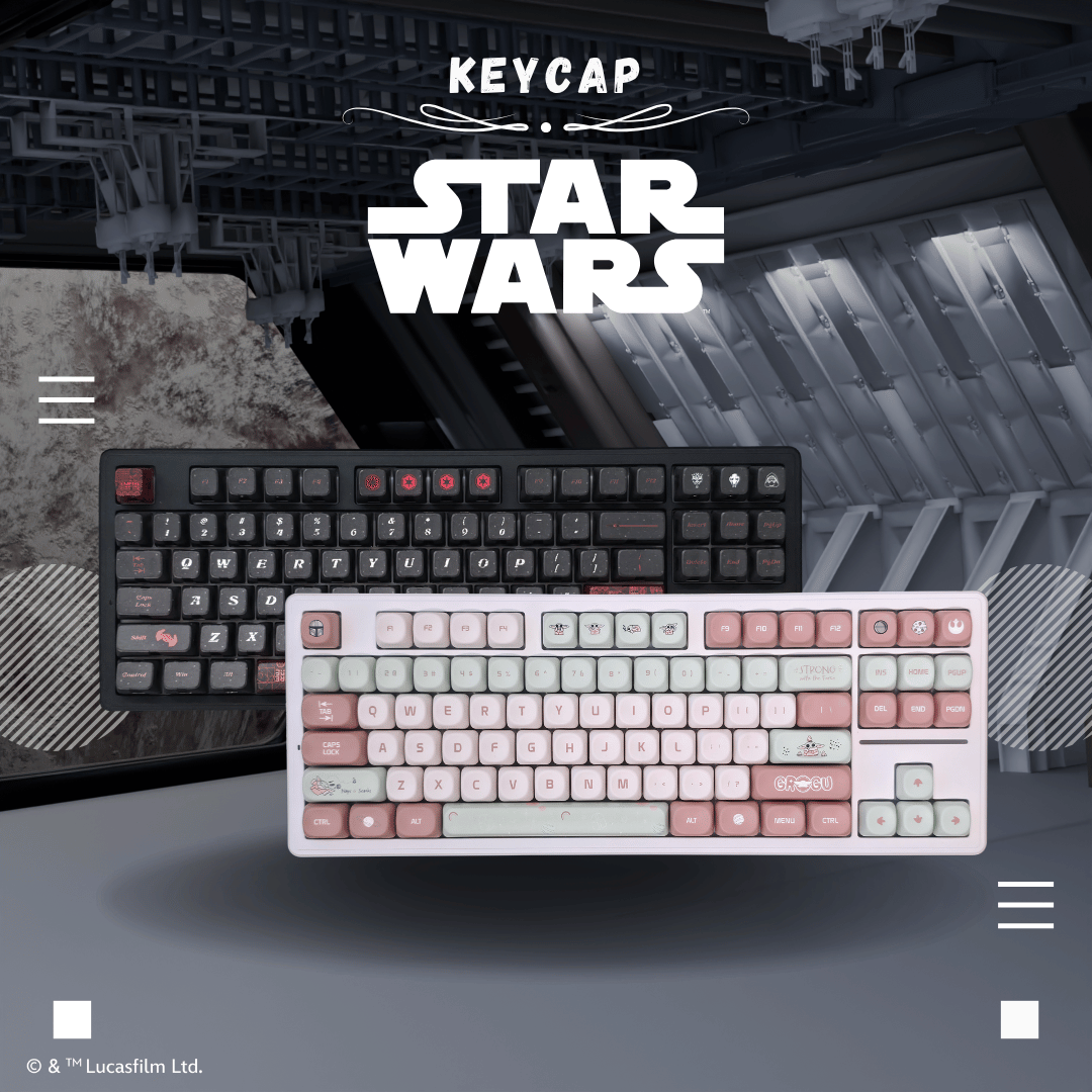 MKB Star Wars Keycap Set - Grogu / Darth Vader
