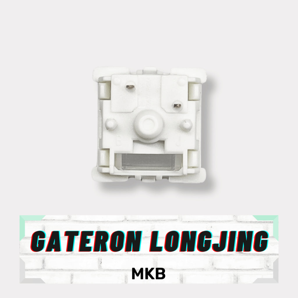 Bottom view of the Gateron Longjing switch showcasing its 5-pin design.