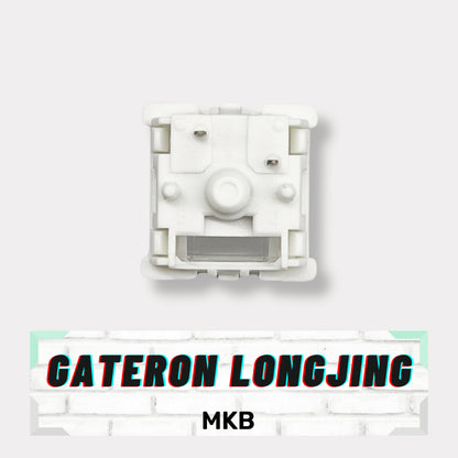 Bottom view of the Gateron Longjing switch showcasing its 5-pin design.