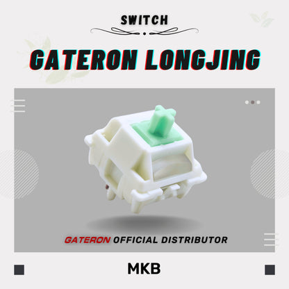 Gateron Longjing tactile switch with full POM housing, top view.