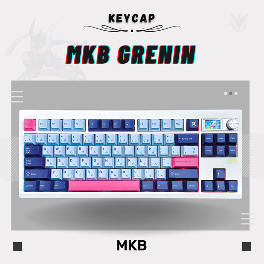 Grenin keycap on a 87 keys keyboard with screen