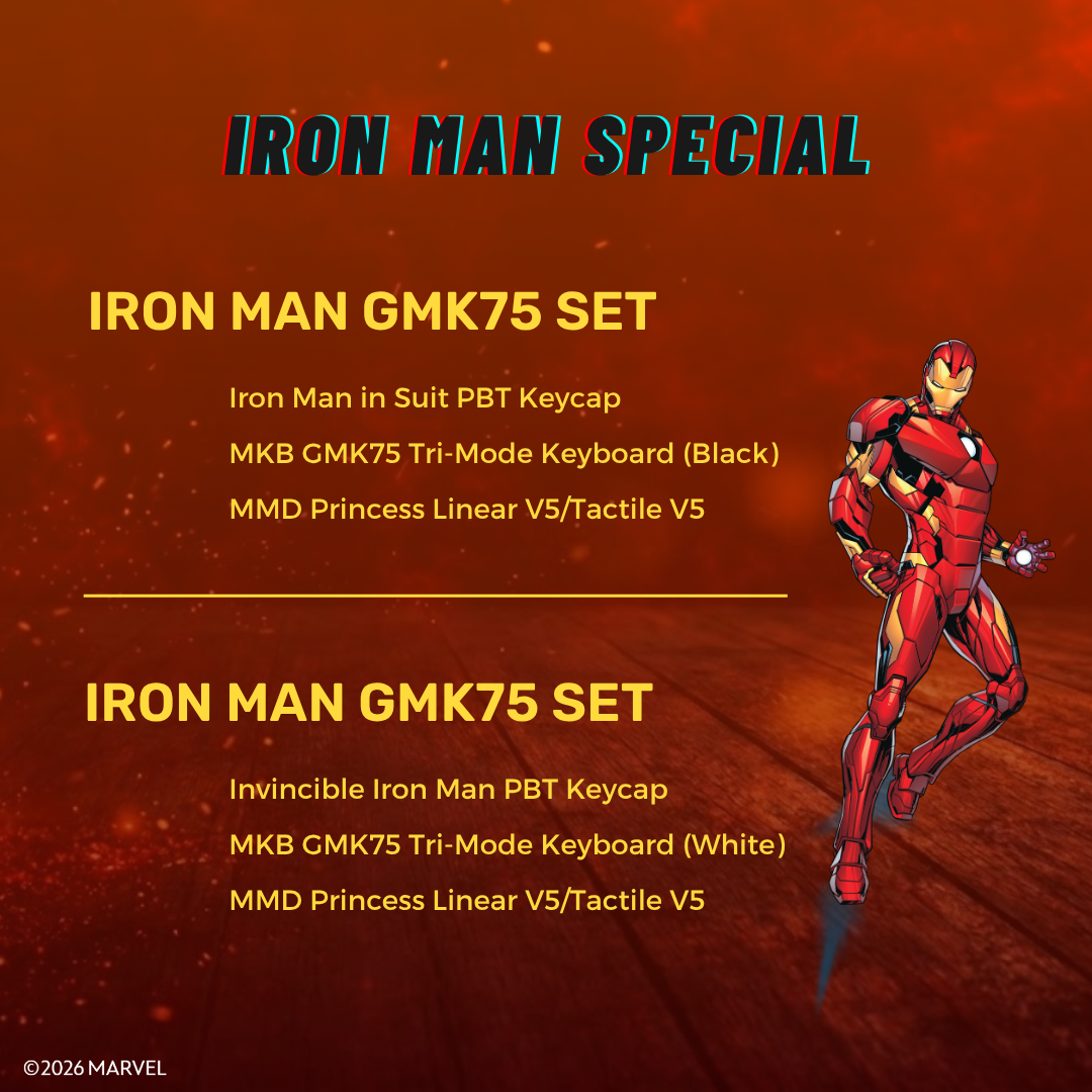 MKB Marvel Iron Man GMK75/GMK80