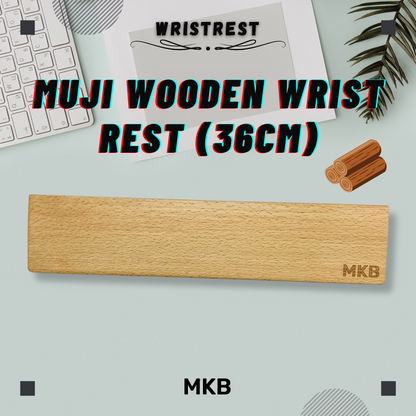 MKB Walnut Wooden/Japanese Muji Wood Wrist Rest