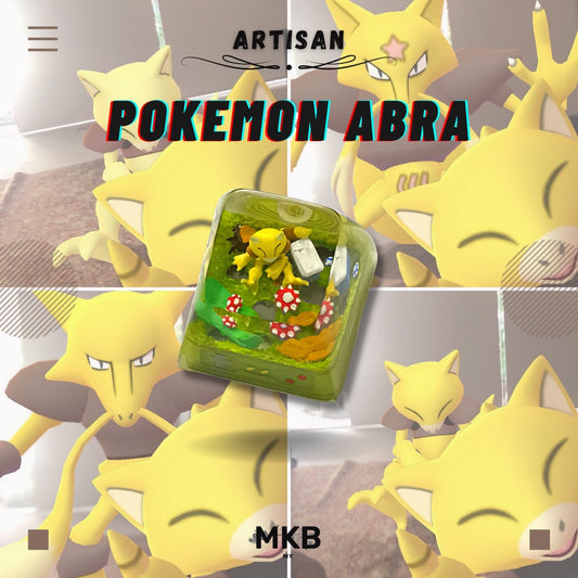 1 Piece of Pokemon Abra artisan keycap